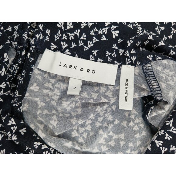 NWT Lark & Ro Women’s Sleeveless Size 2 Dress Floral Midi Faux Wrap Crossover - Picture 11 of 11